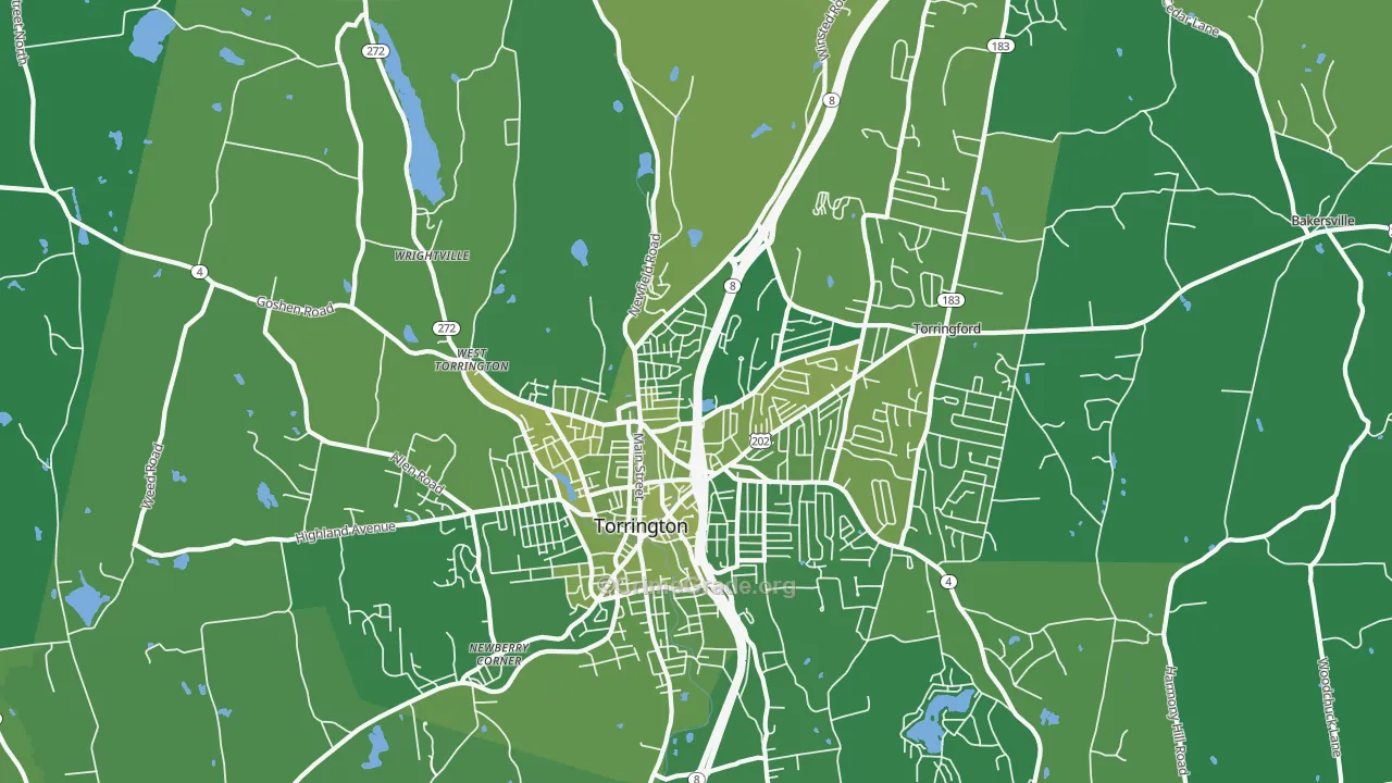 06790, CT Map of Vehicle Theft Rates