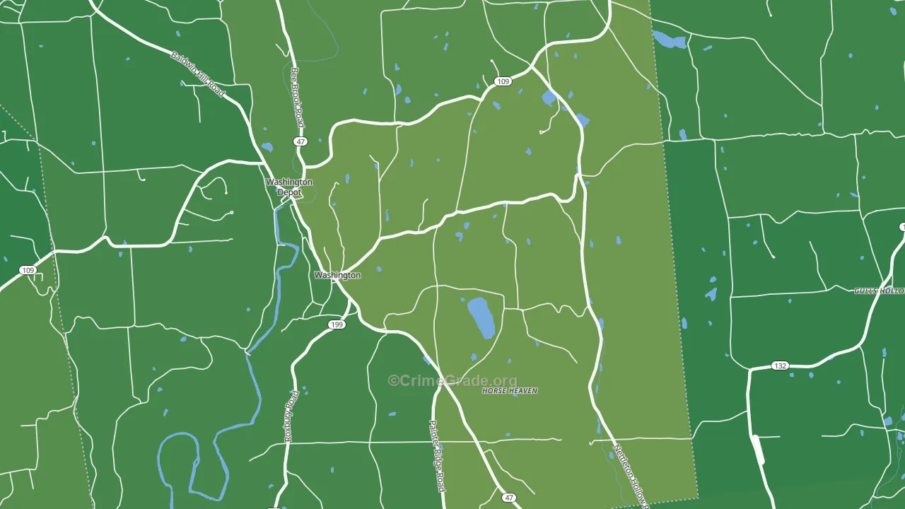 06793, CT Map of Vehicle Theft Rates