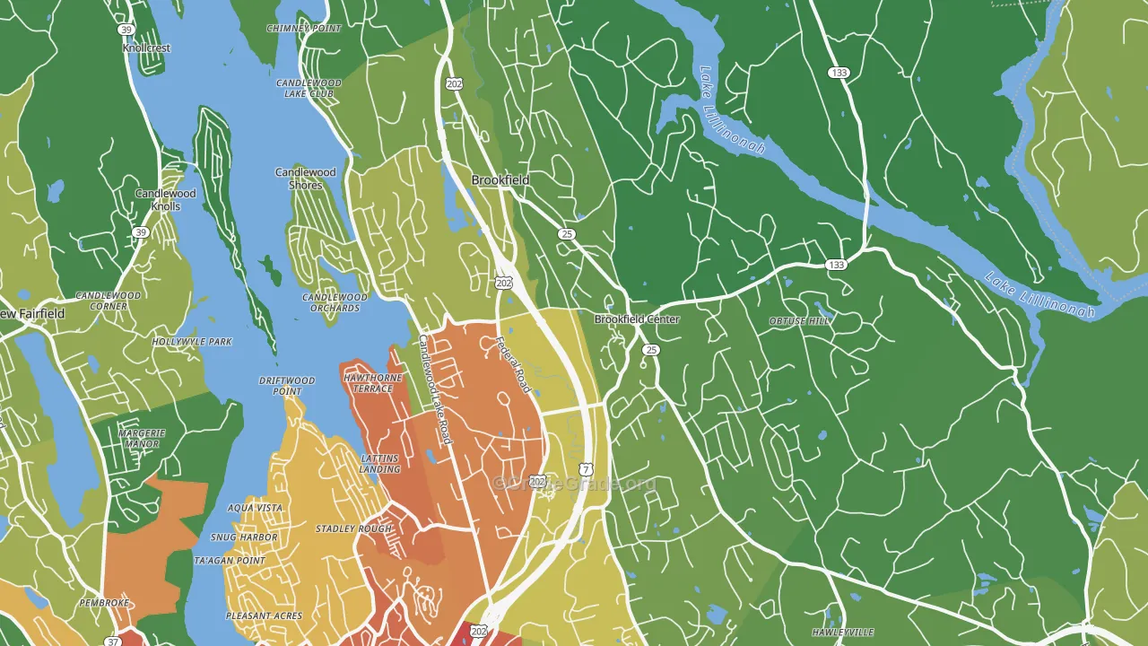 06804, CT Map of Vehicle Theft Rates