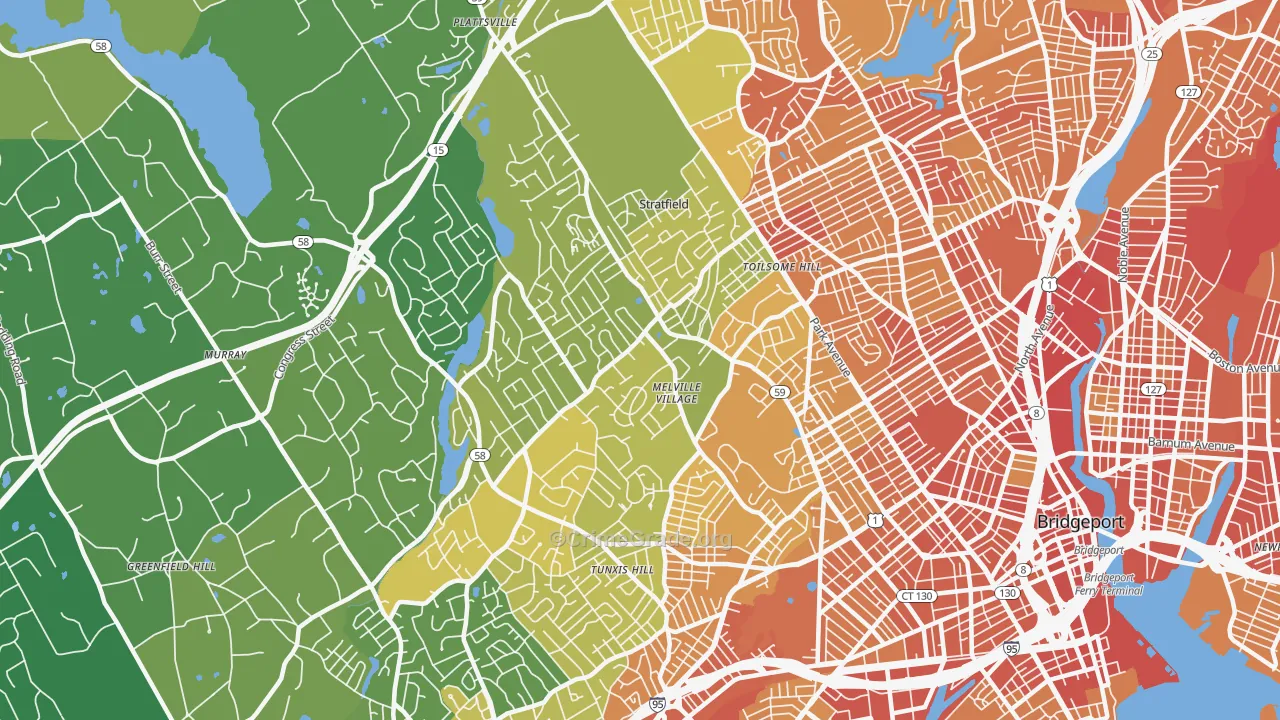 06825, CT Map of Vehicle Theft Rates