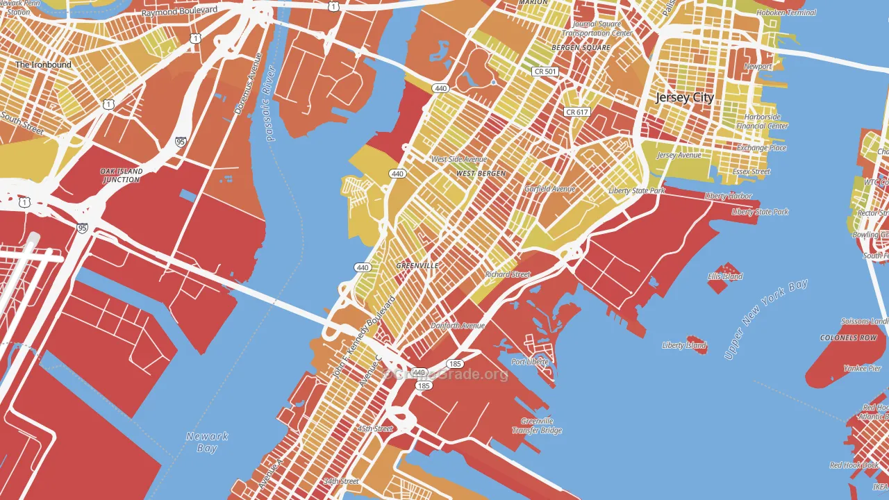 07305, NJ Map of Vehicle Theft Rates