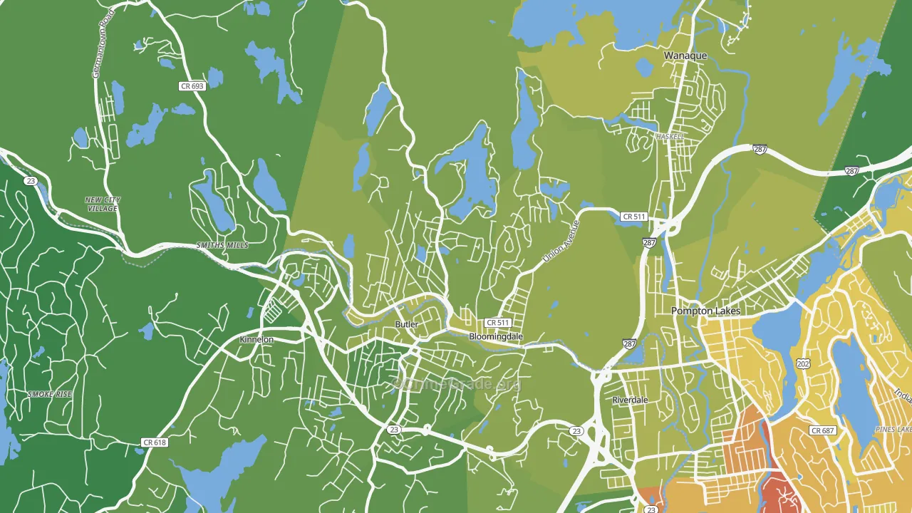 07403, NJ Map of Vehicle Theft Rates