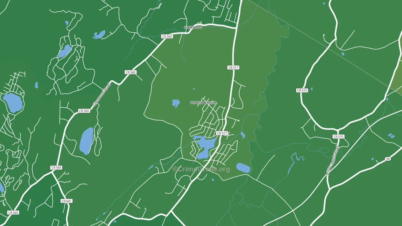 07418, NJ Map of Vehicle Theft Rates