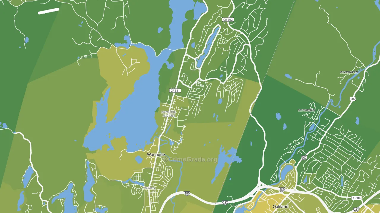 07465, NJ Map of Vehicle Theft Rates