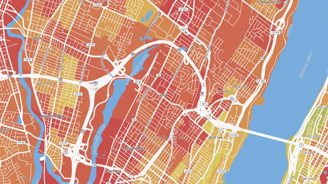 07605, NJ Map of Vehicle Theft Rates