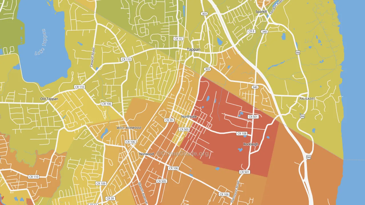 07647, NJ Map of Vehicle Theft Rates