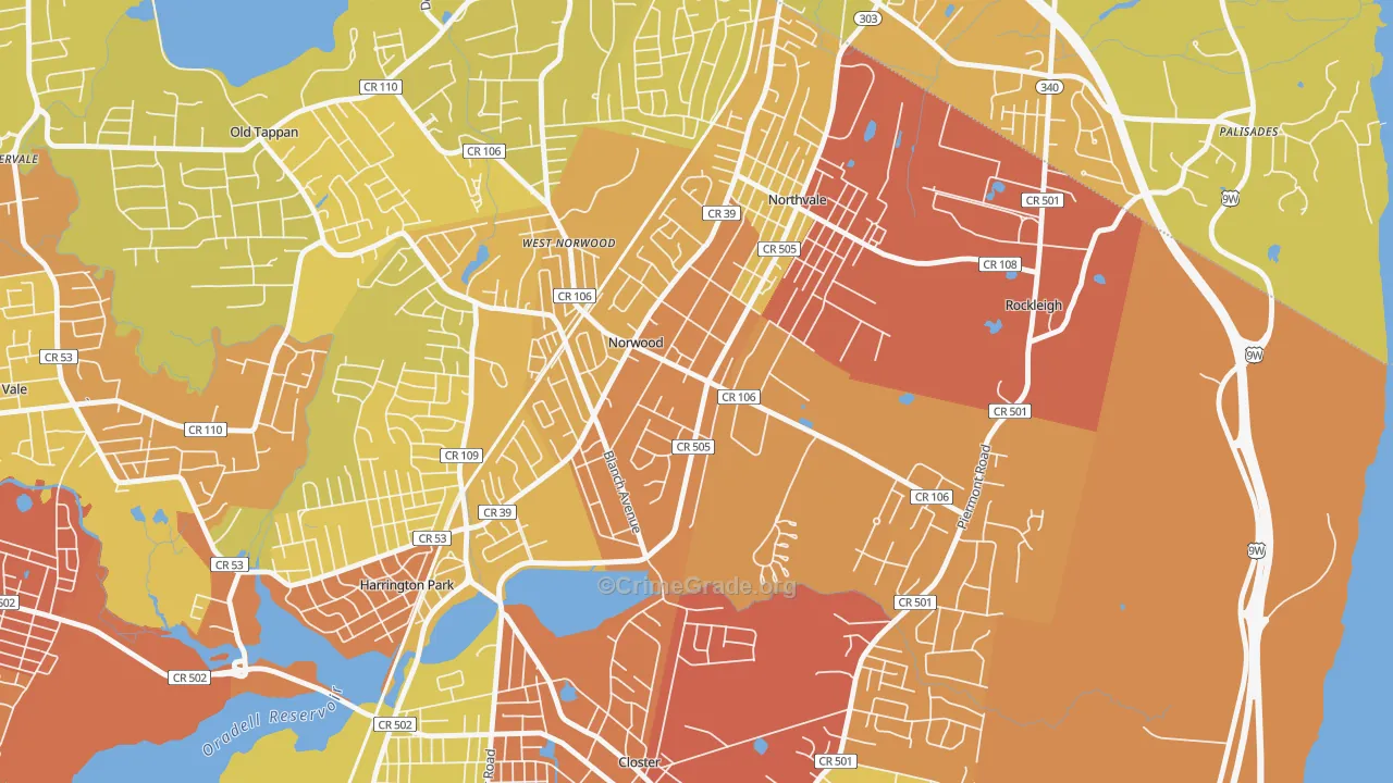 07648, NJ Map of Vehicle Theft Rates