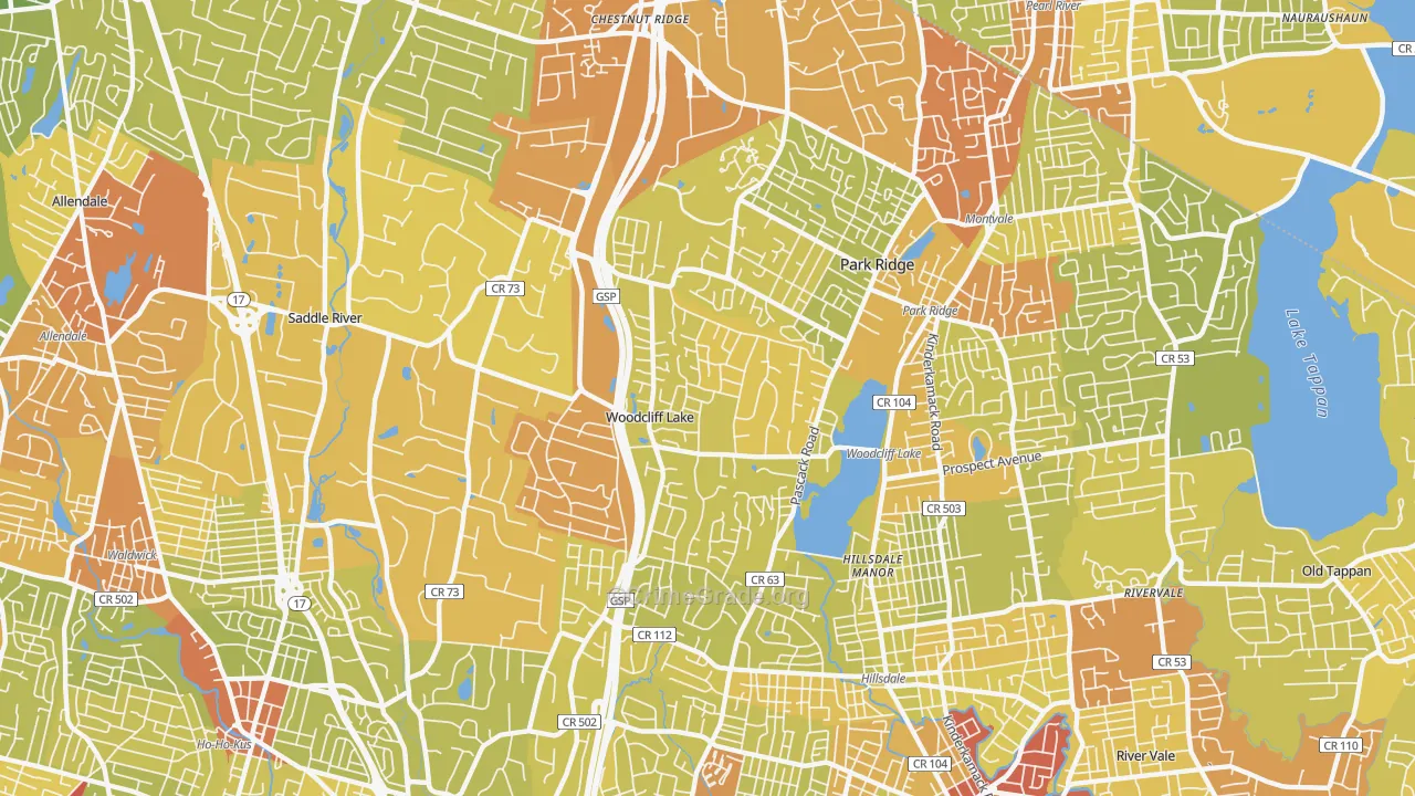 07677, NJ Map of Vehicle Theft Rates