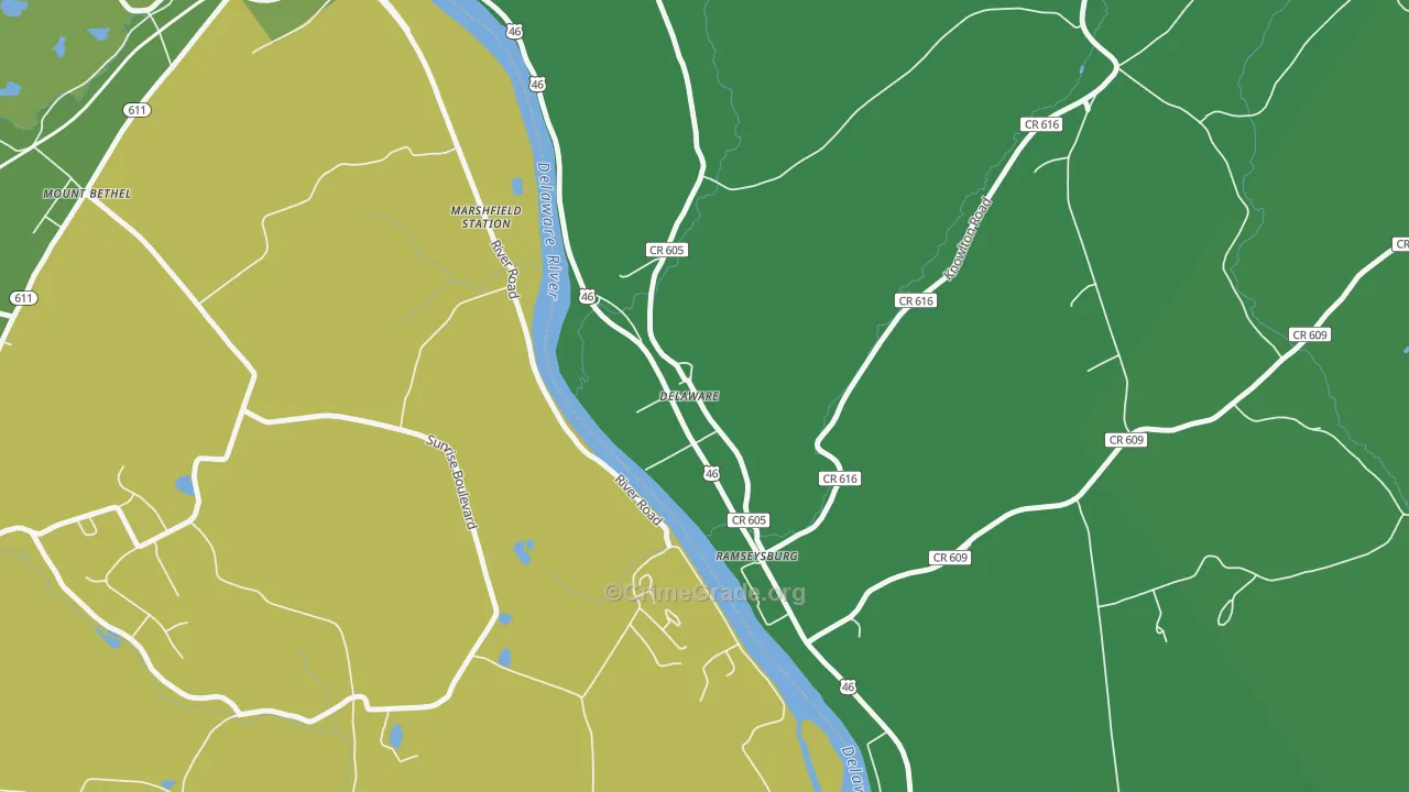07833, NJ Map of Vehicle Theft Rates