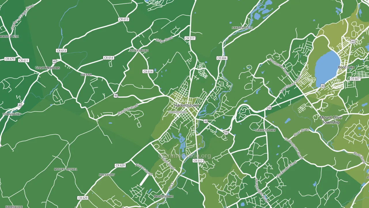 07840, NJ Map of Vehicle Theft Rates