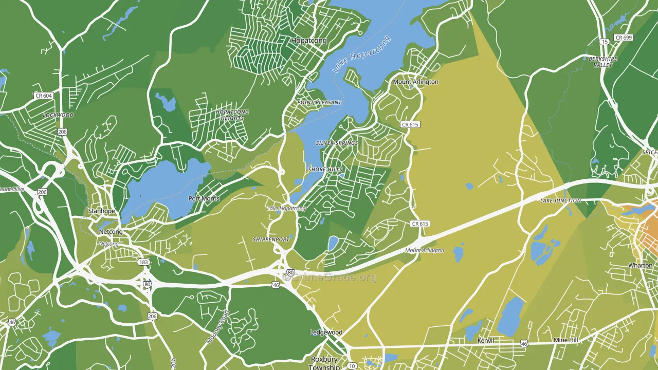 07850, NJ Map of Vehicle Theft Rates