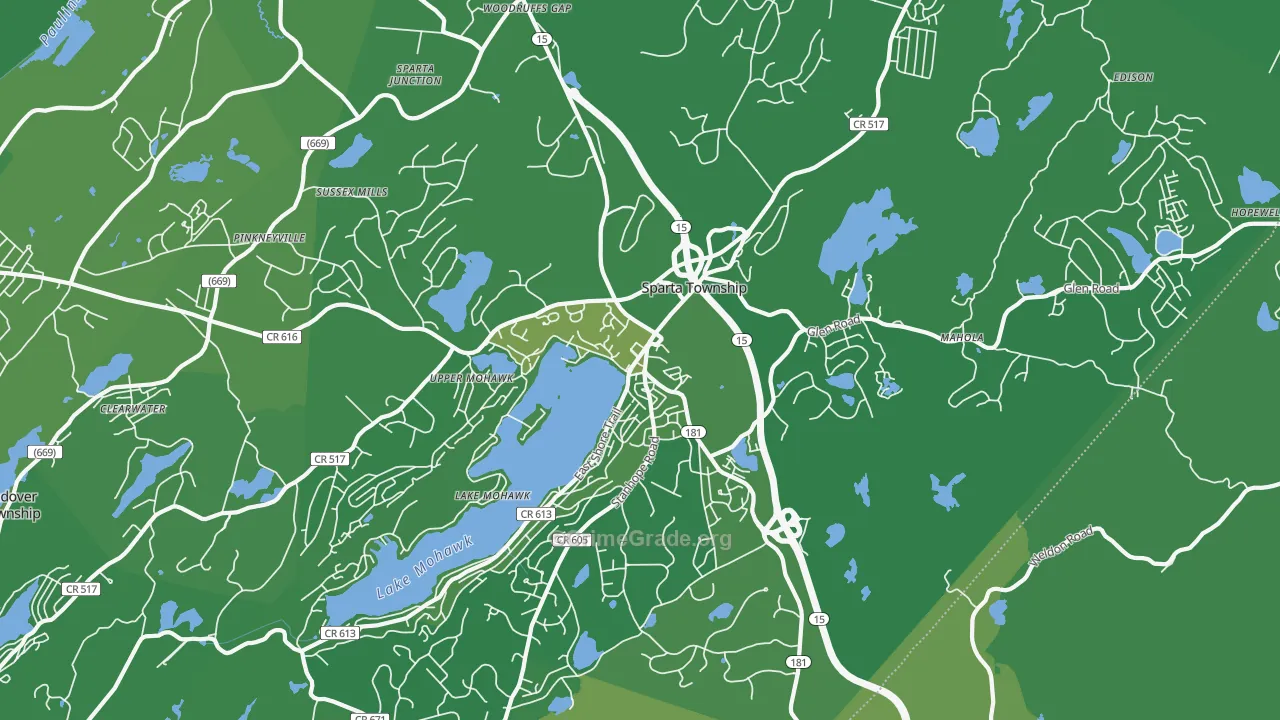 07871, NJ Map of Vehicle Theft Rates