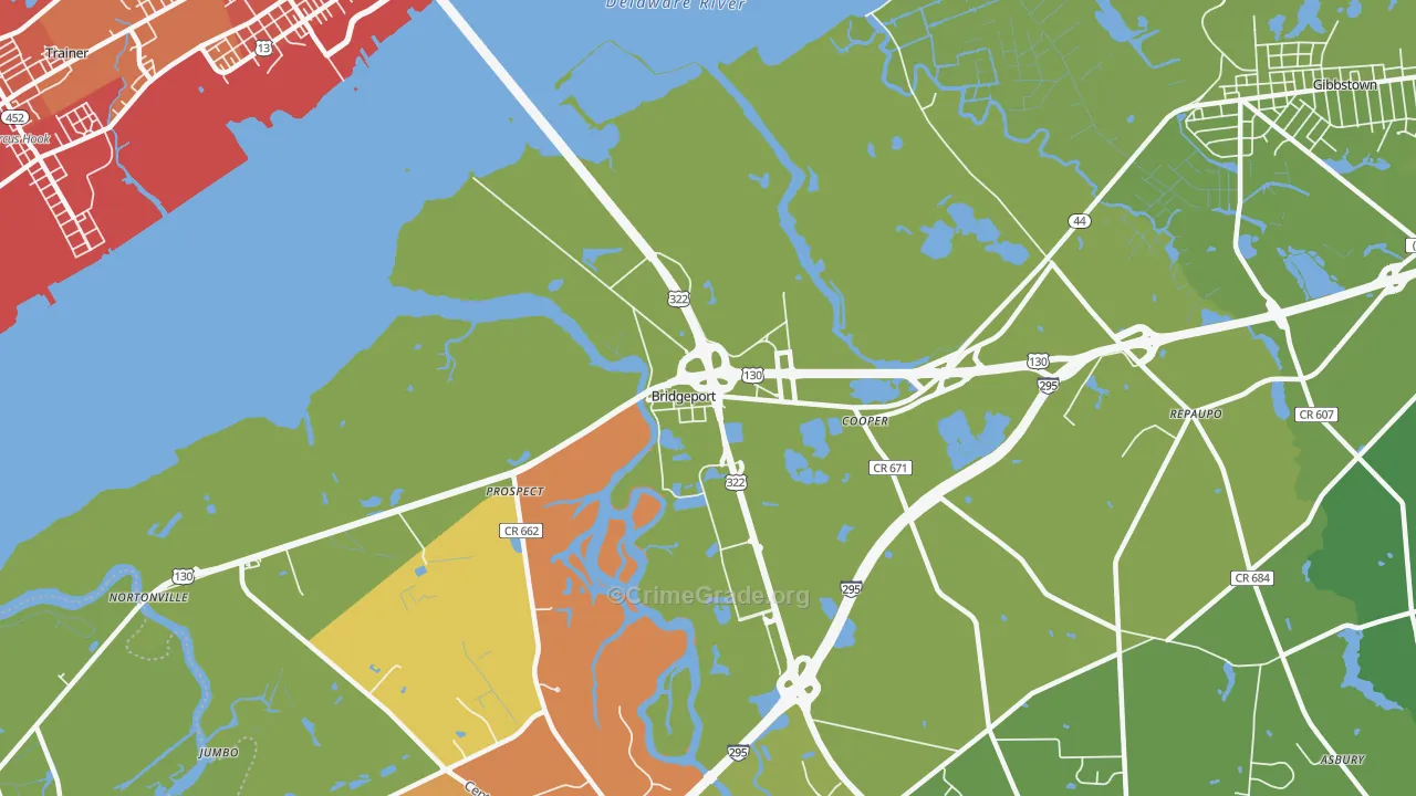 08014, NJ Map of Vehicle Theft Rates