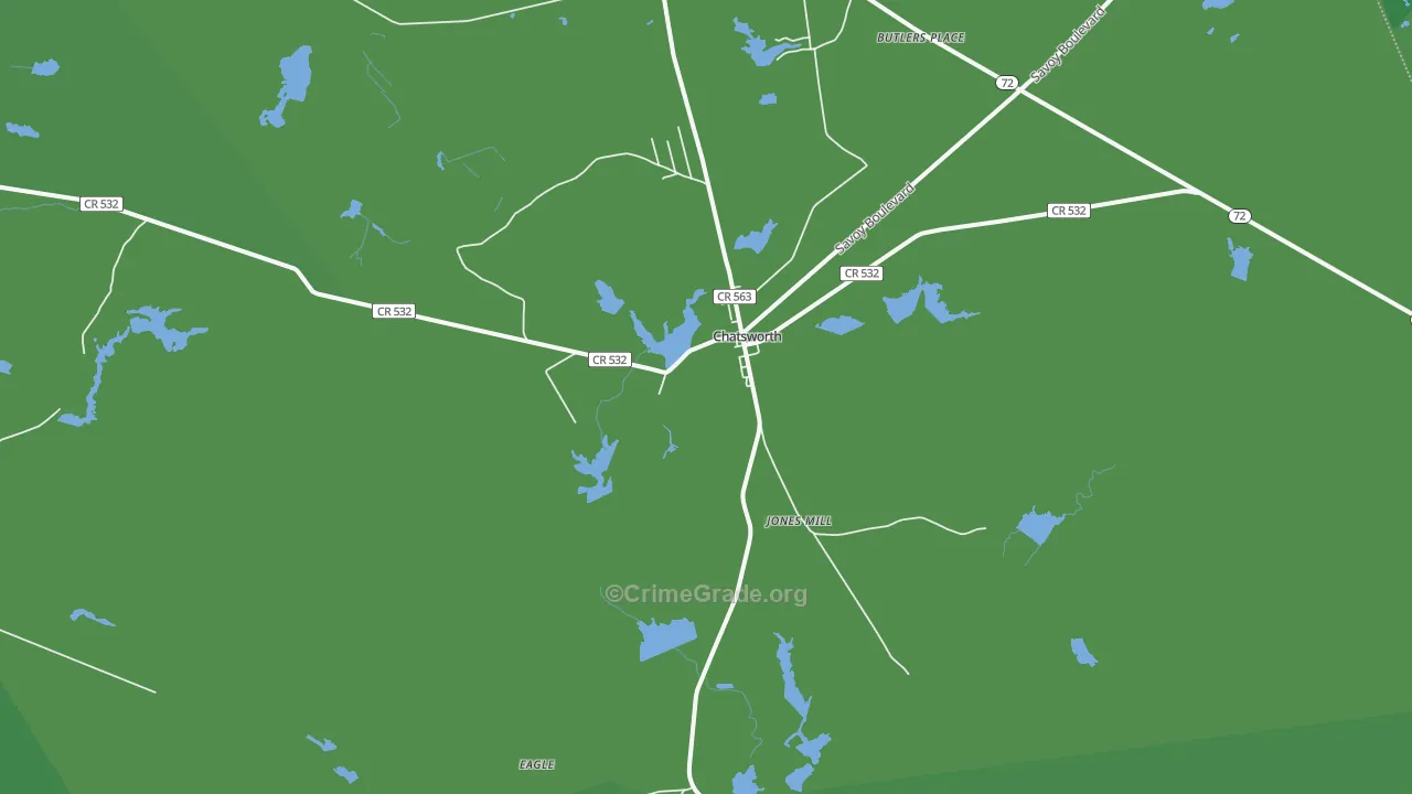 08019, NJ Map of Vehicle Theft Rates