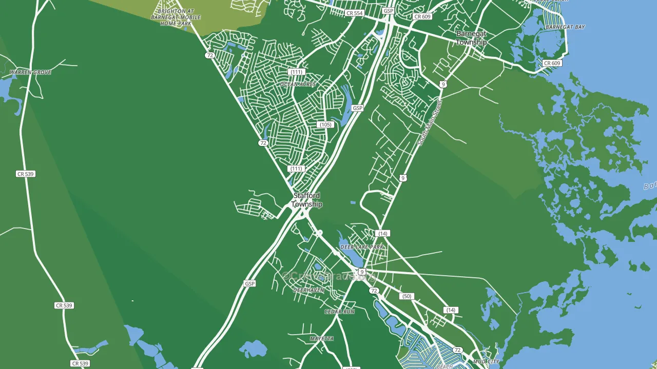 08050, NJ Map of Vehicle Theft Rates