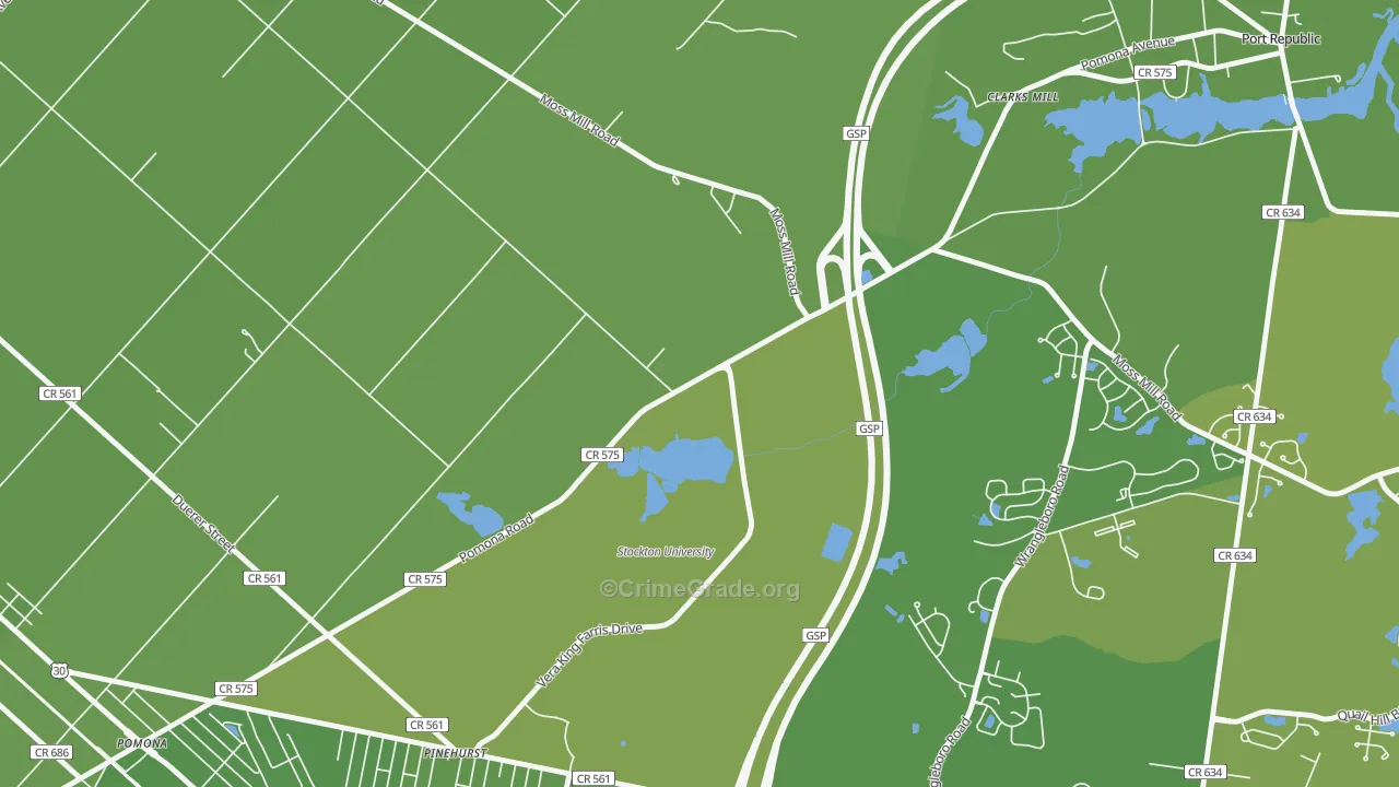 08240, NJ Map of Vehicle Theft Rates