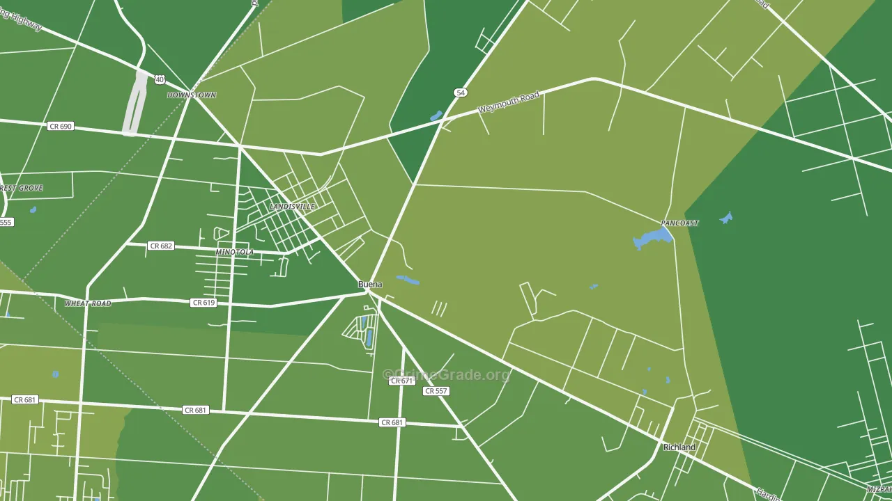 08310, NJ Map of Vehicle Theft Rates