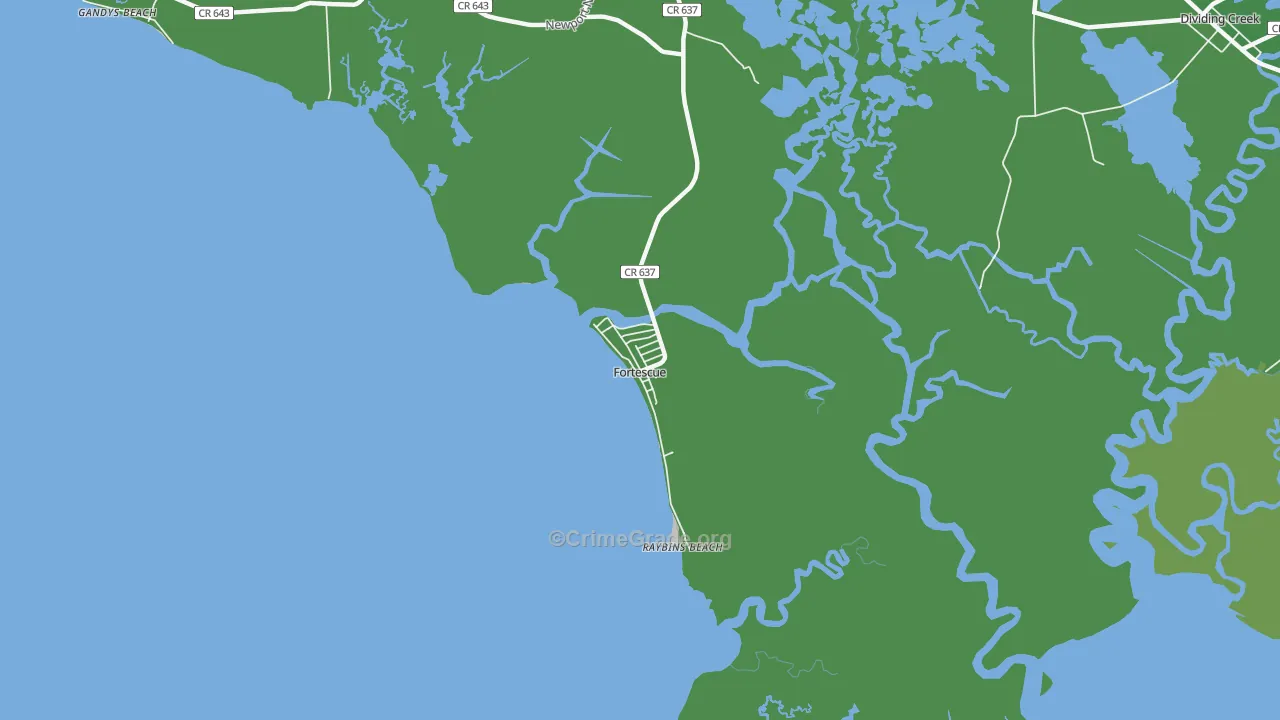 08321, NJ Map of Vehicle Theft Rates