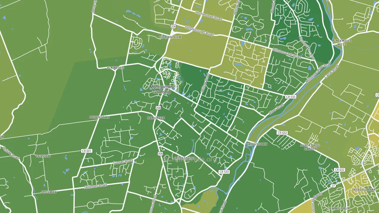 08502, NJ Map of Vehicle Theft Rates
