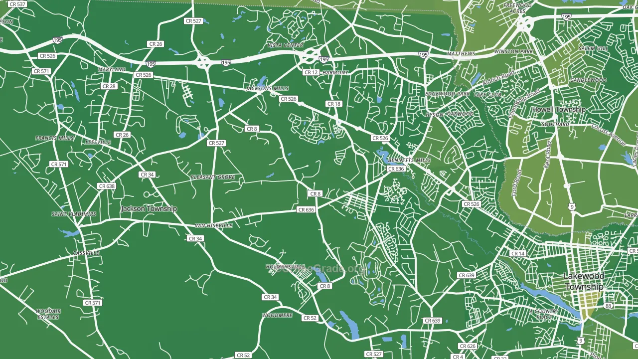 08527, NJ Map of Vehicle Theft Rates
