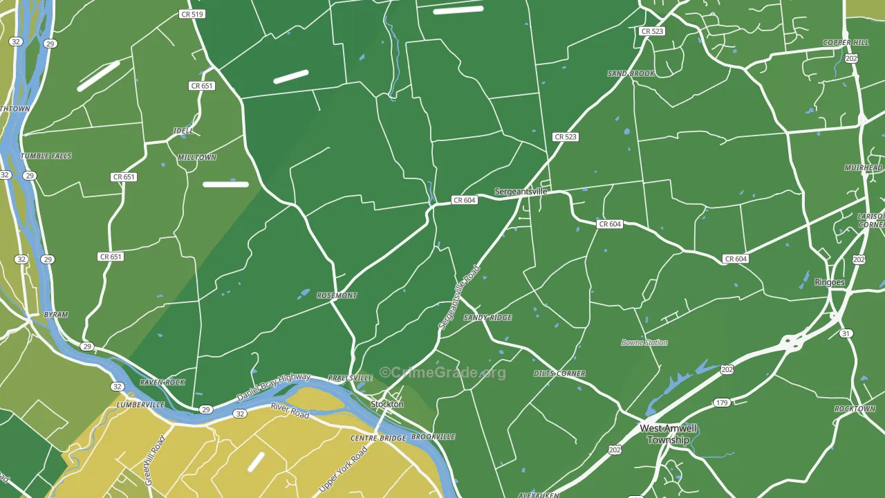 08559, NJ Map of Vehicle Theft Rates