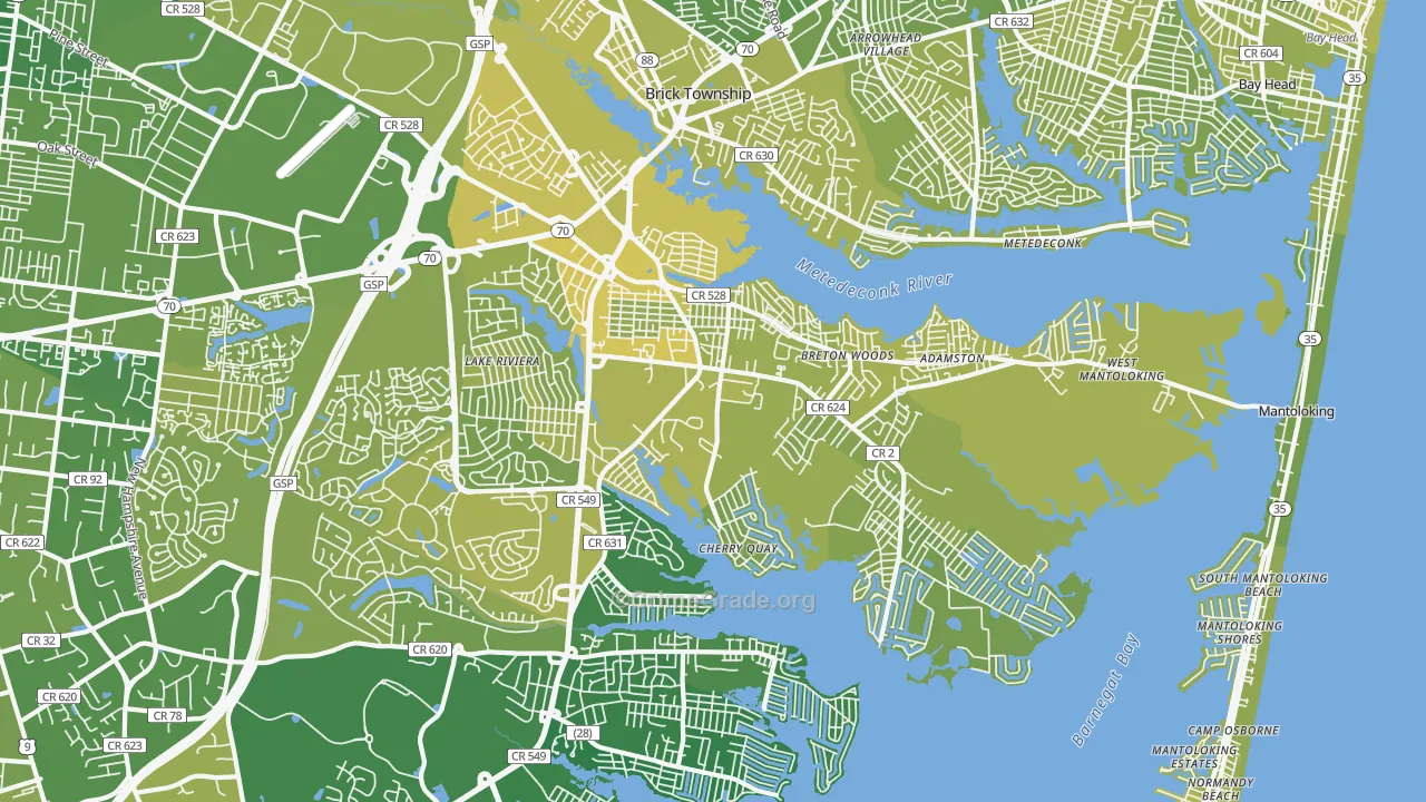 08723, NJ Map of Vehicle Theft Rates