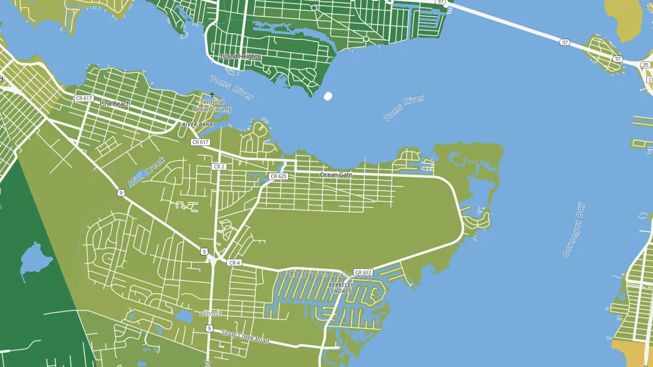 08740, NJ Map of Vehicle Theft Rates