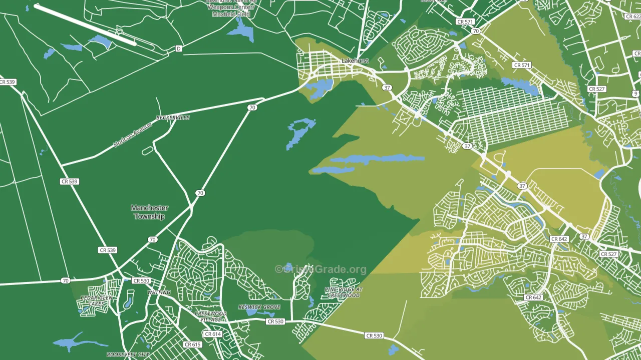 08759, NJ Map of Vehicle Theft Rates