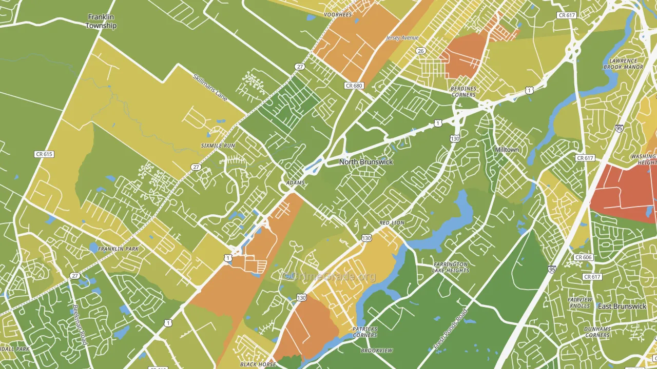 08902, NJ Map of Vehicle Theft Rates