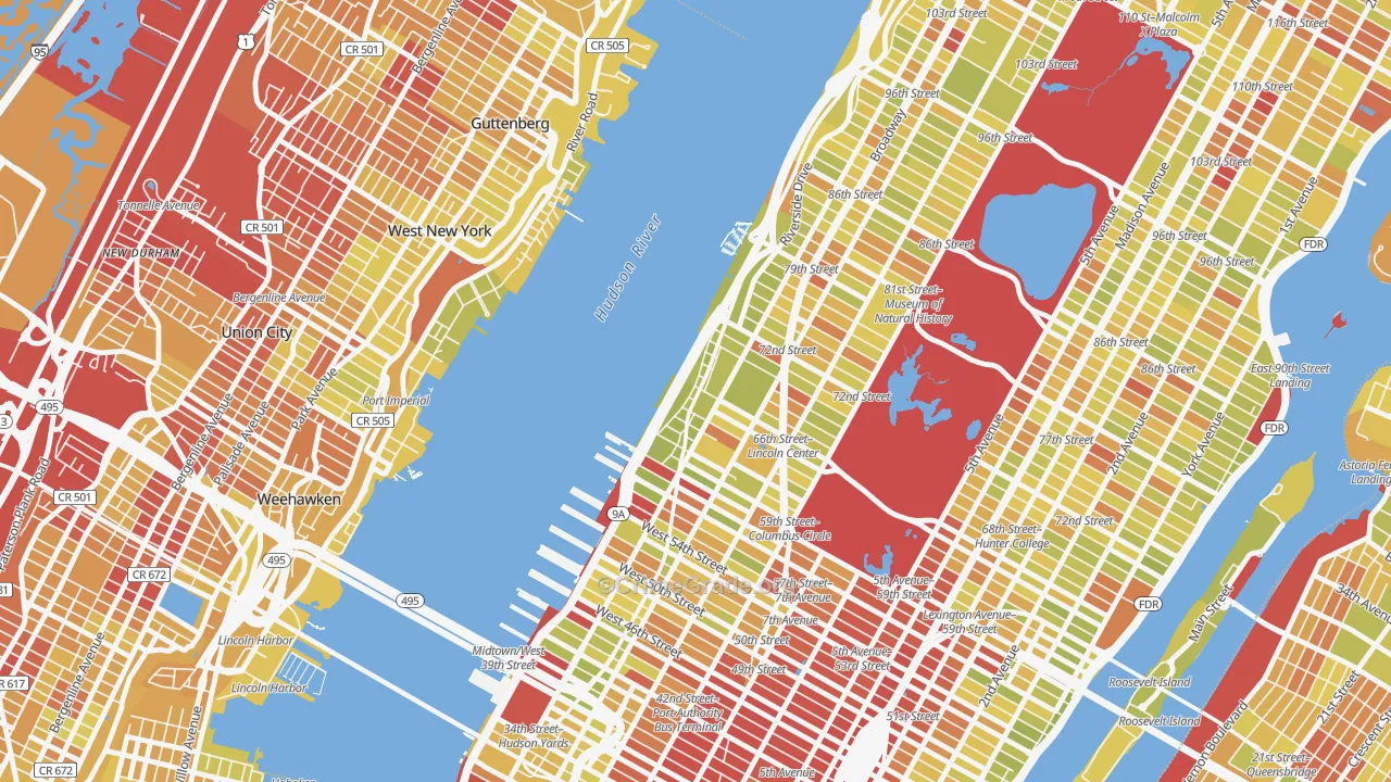 10069, NY Map of Vehicle Theft Rates
