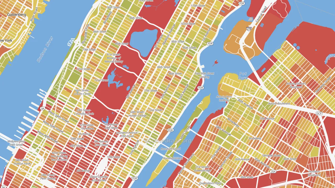 10075, NY Map of Vehicle Theft Rates