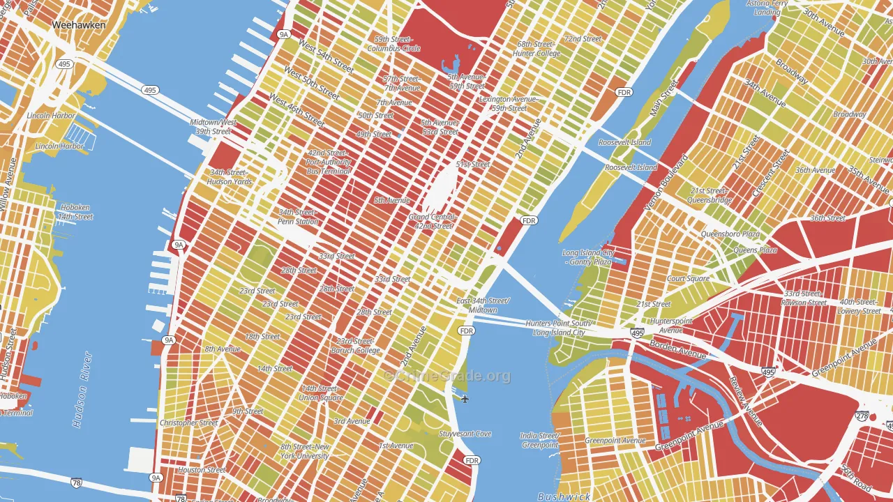 10158, NY Map of Vehicle Theft Rates