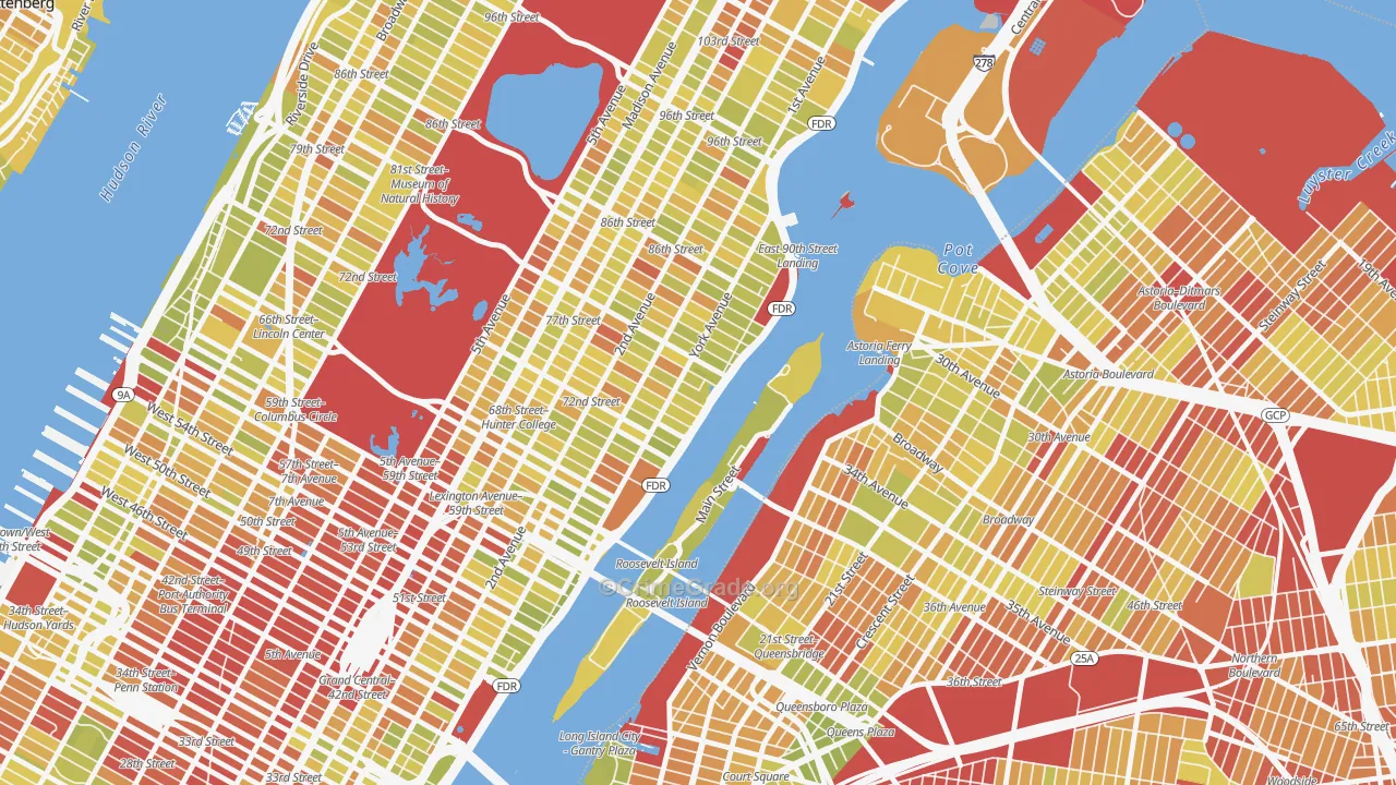 10162, NY Map of Vehicle Theft Rates