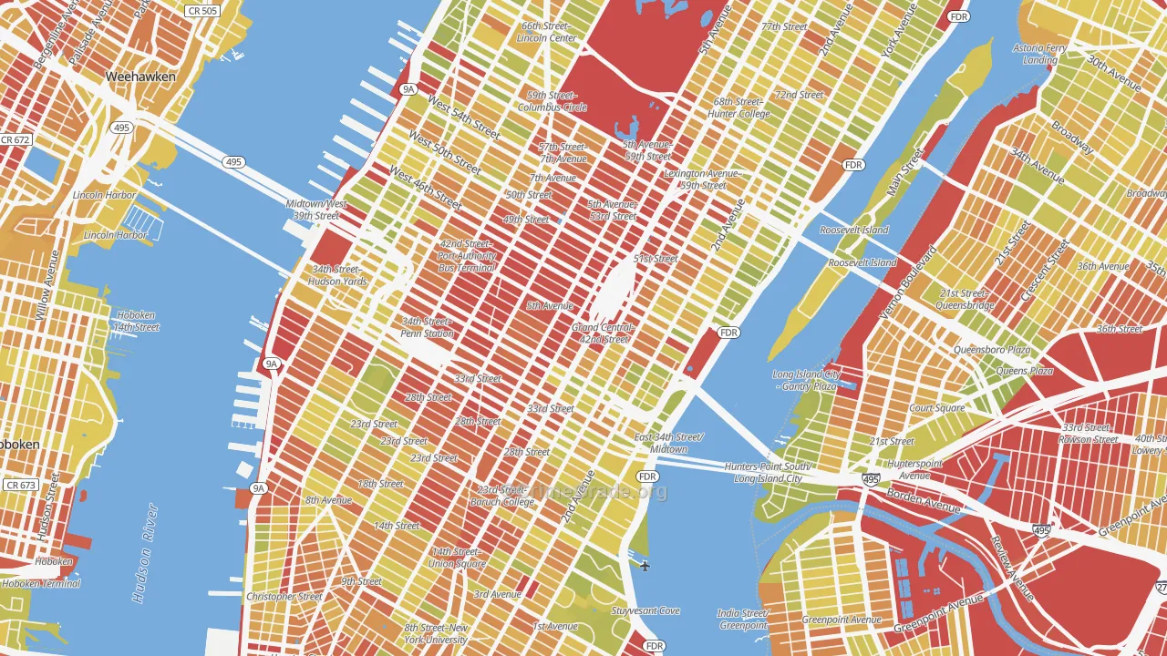 10165, NY Map of Vehicle Theft Rates