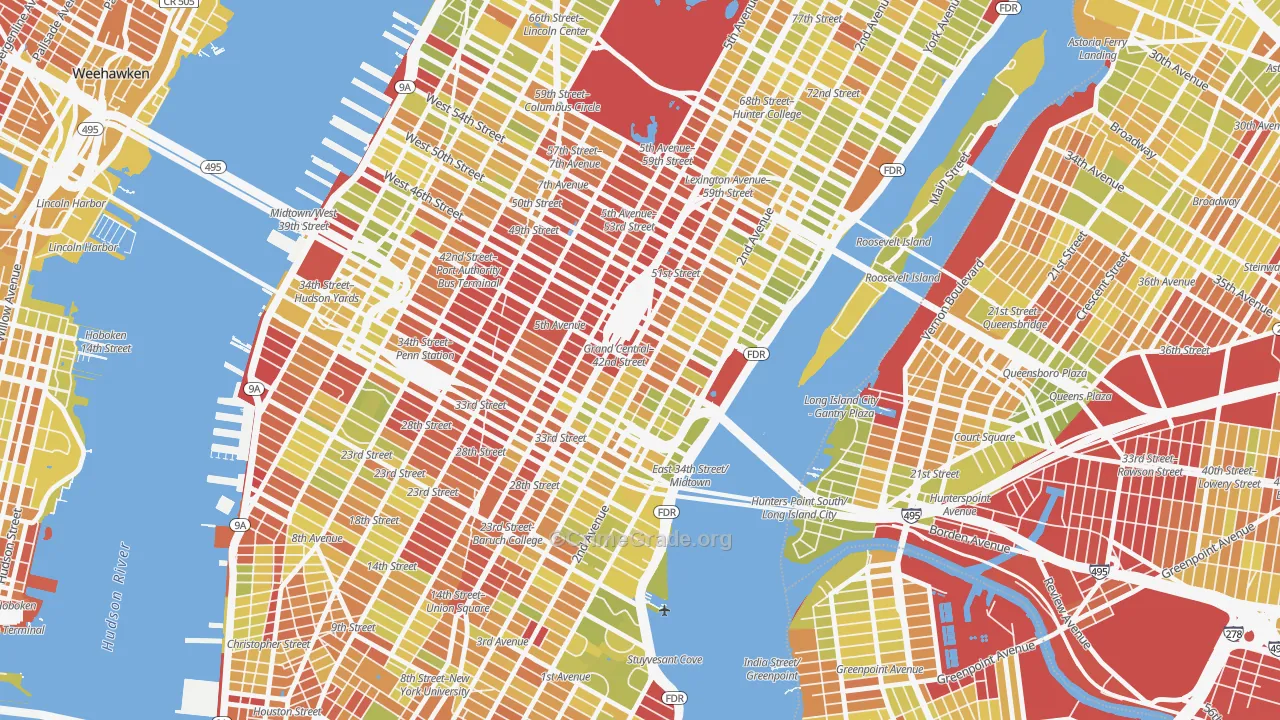 10174, NY Map of Vehicle Theft Rates