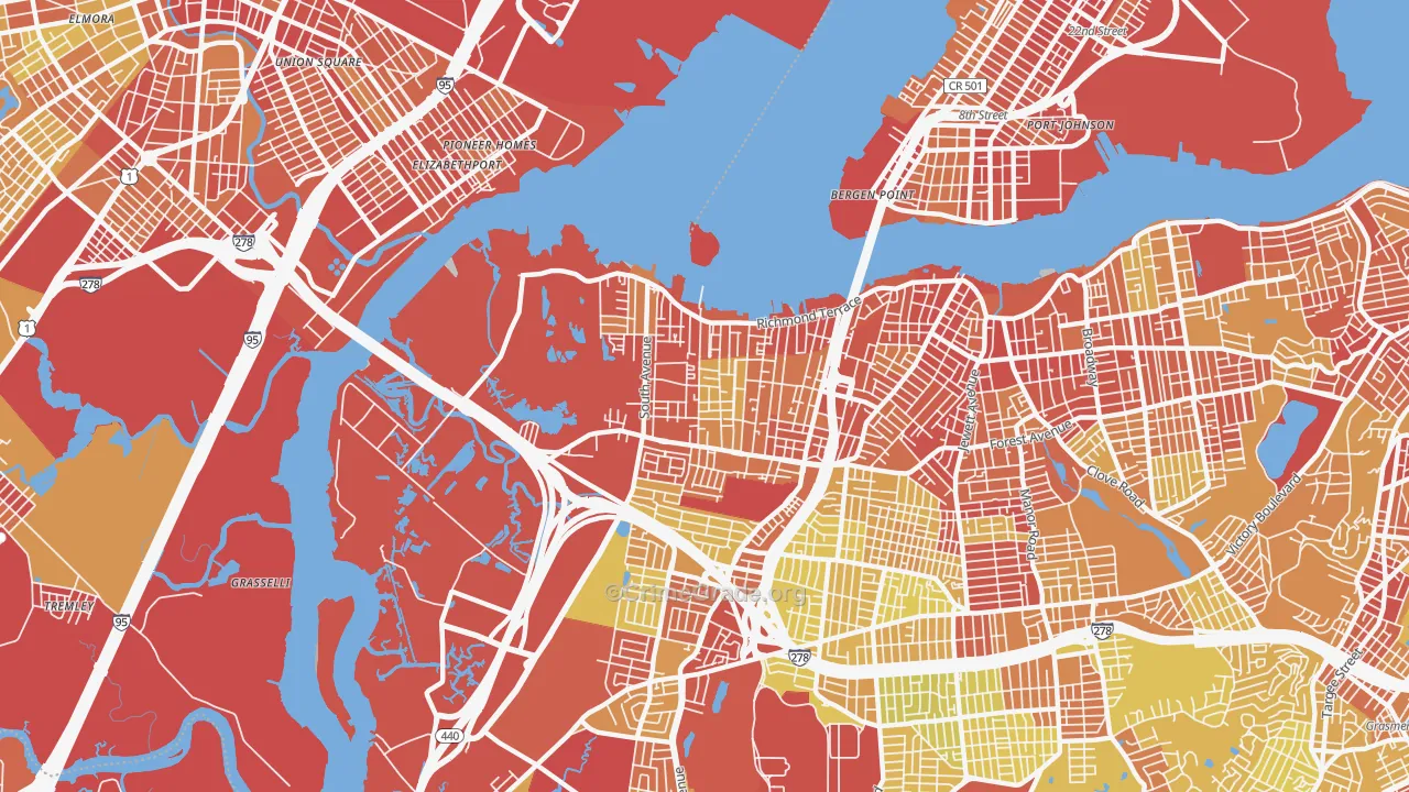 10303, NY Map of Vehicle Theft Rates