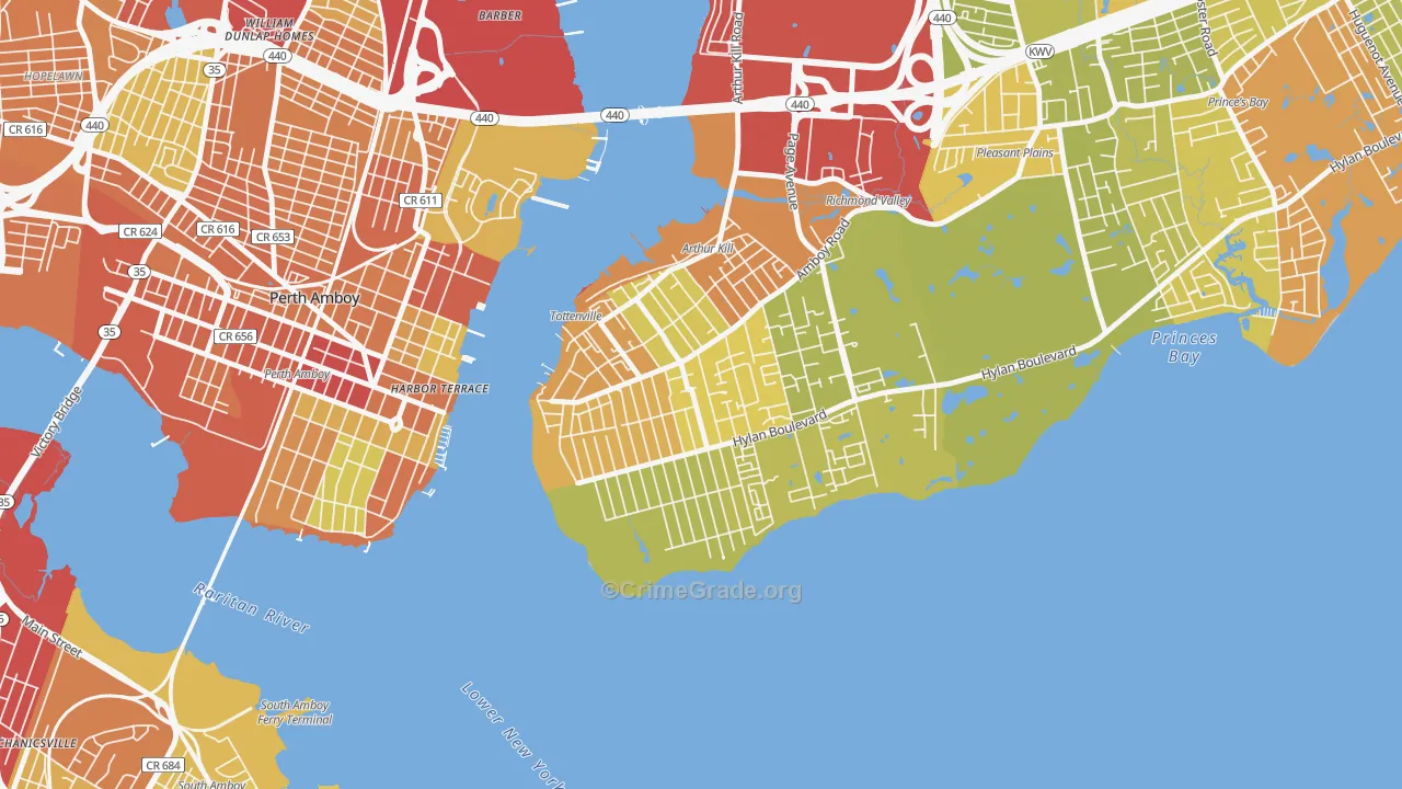 10307, NY Map of Vehicle Theft Rates