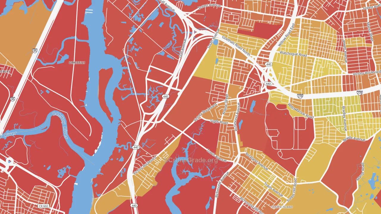 10311, NY Map of Vehicle Theft Rates