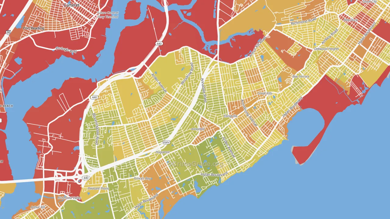 10312, NY Map of Vehicle Theft Rates