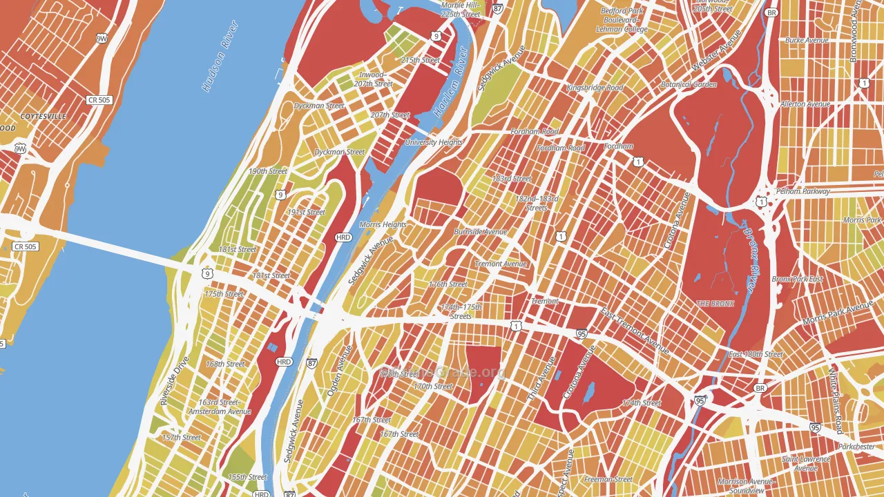 10453, NY Map of Vehicle Theft Rates