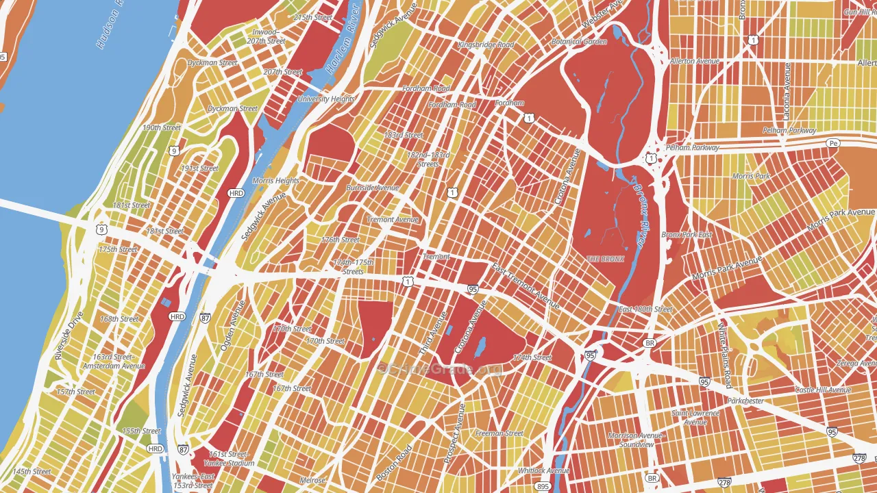 10457, NY Map of Vehicle Theft Rates