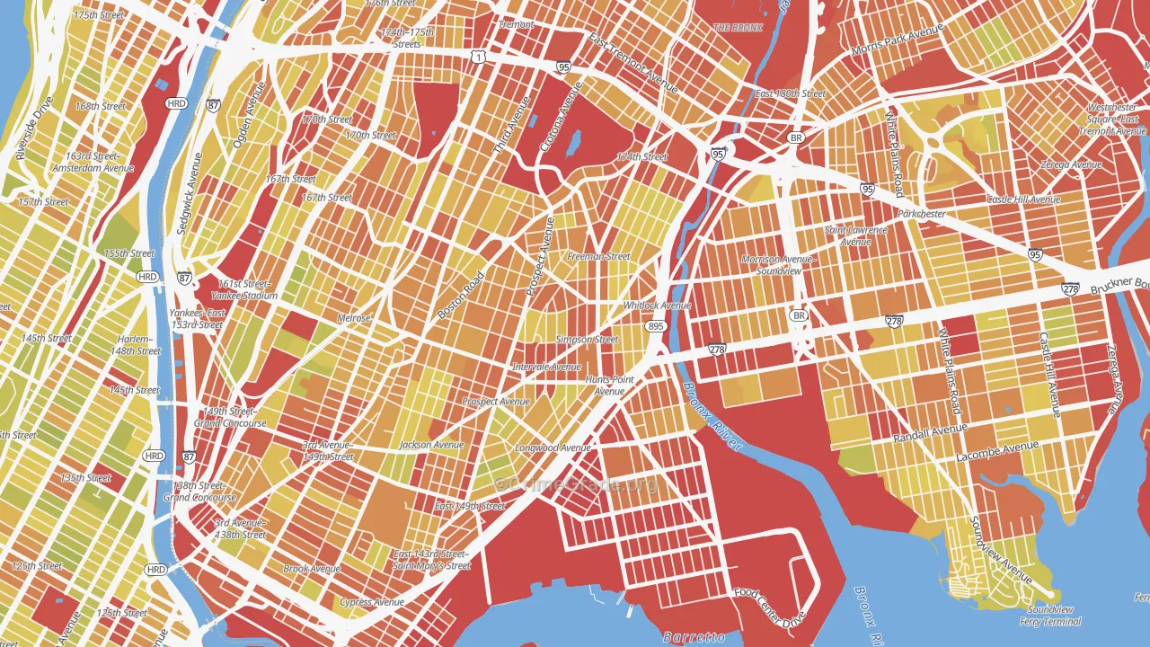 10459, NY Map of Vehicle Theft Rates