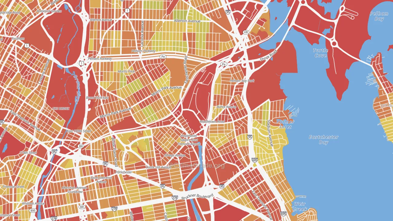 10461, NY Map of Vehicle Theft Rates