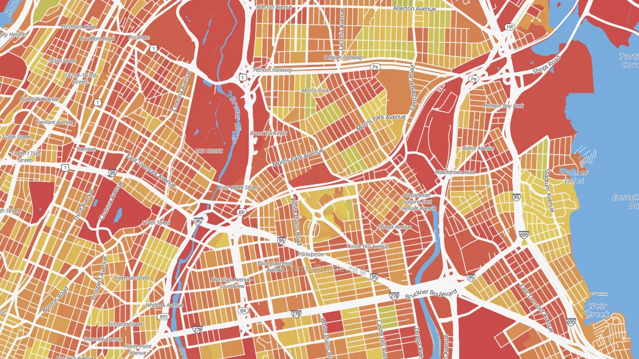 10462, NY Map of Vehicle Theft Rates