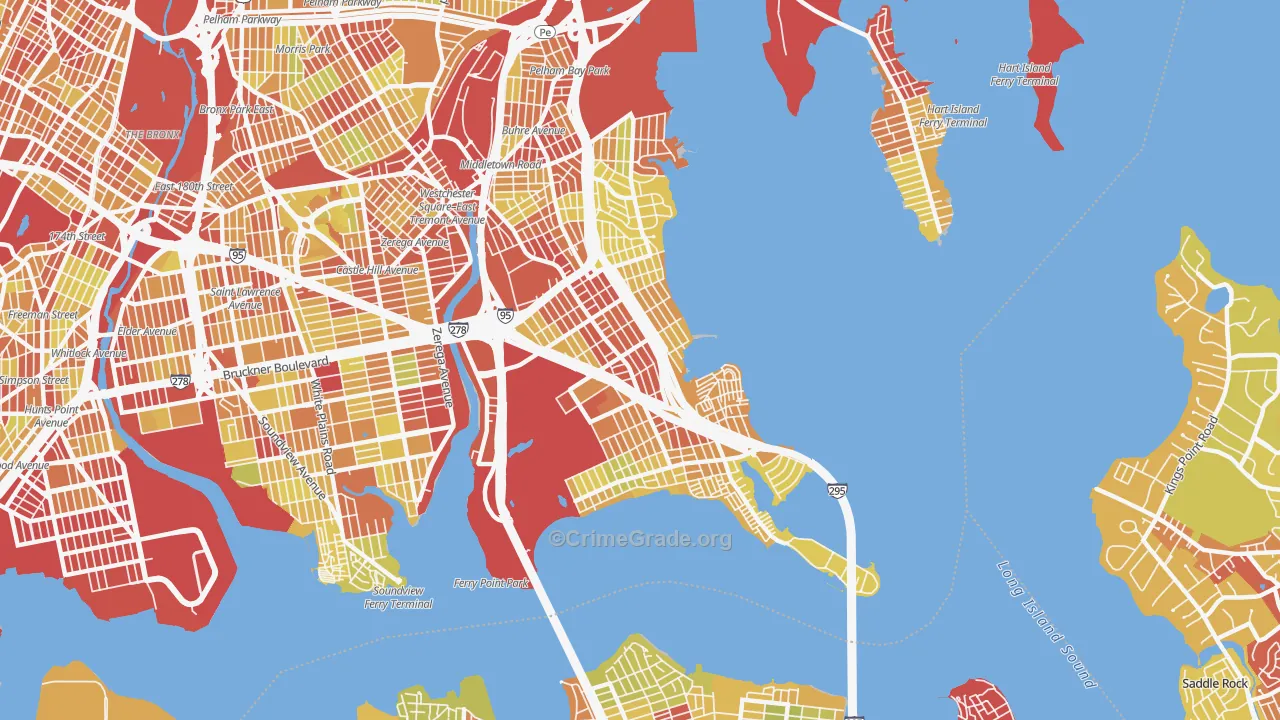 10465, NY Map of Vehicle Theft Rates