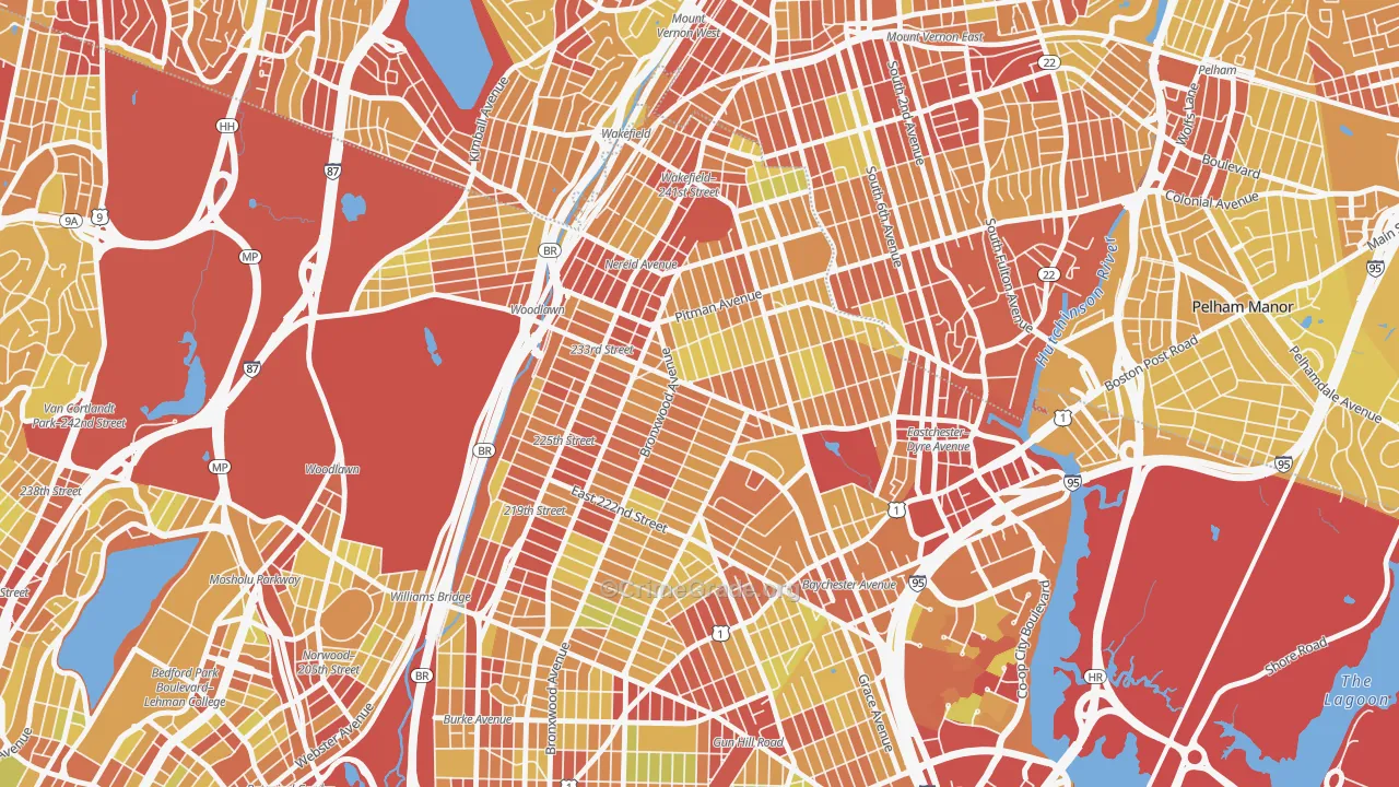 10466, NY Map of Vehicle Theft Rates