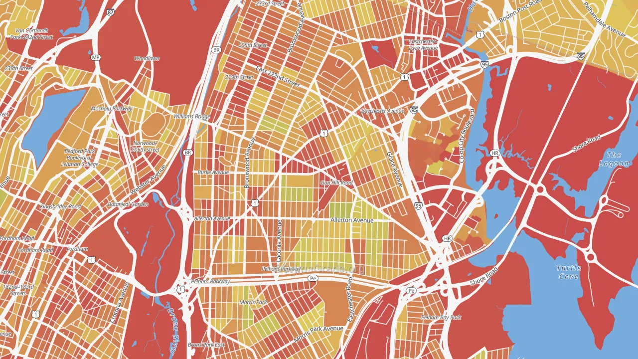 10469, NY Map of Vehicle Theft Rates