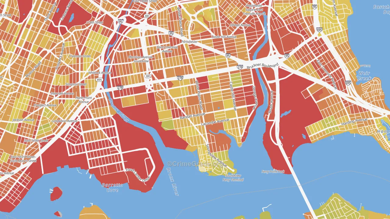 10473, NY Map of Vehicle Theft Rates