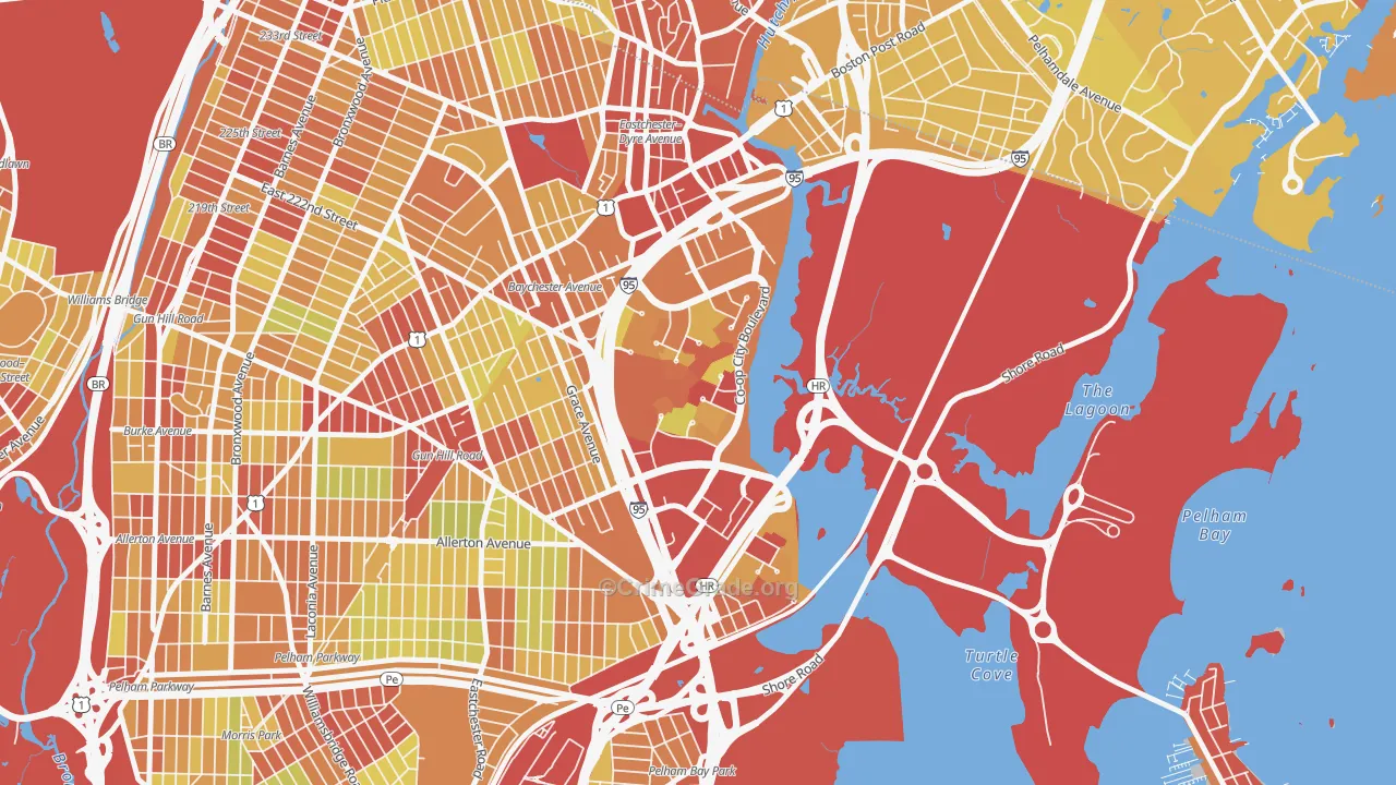 10475, NY Map of Vehicle Theft Rates