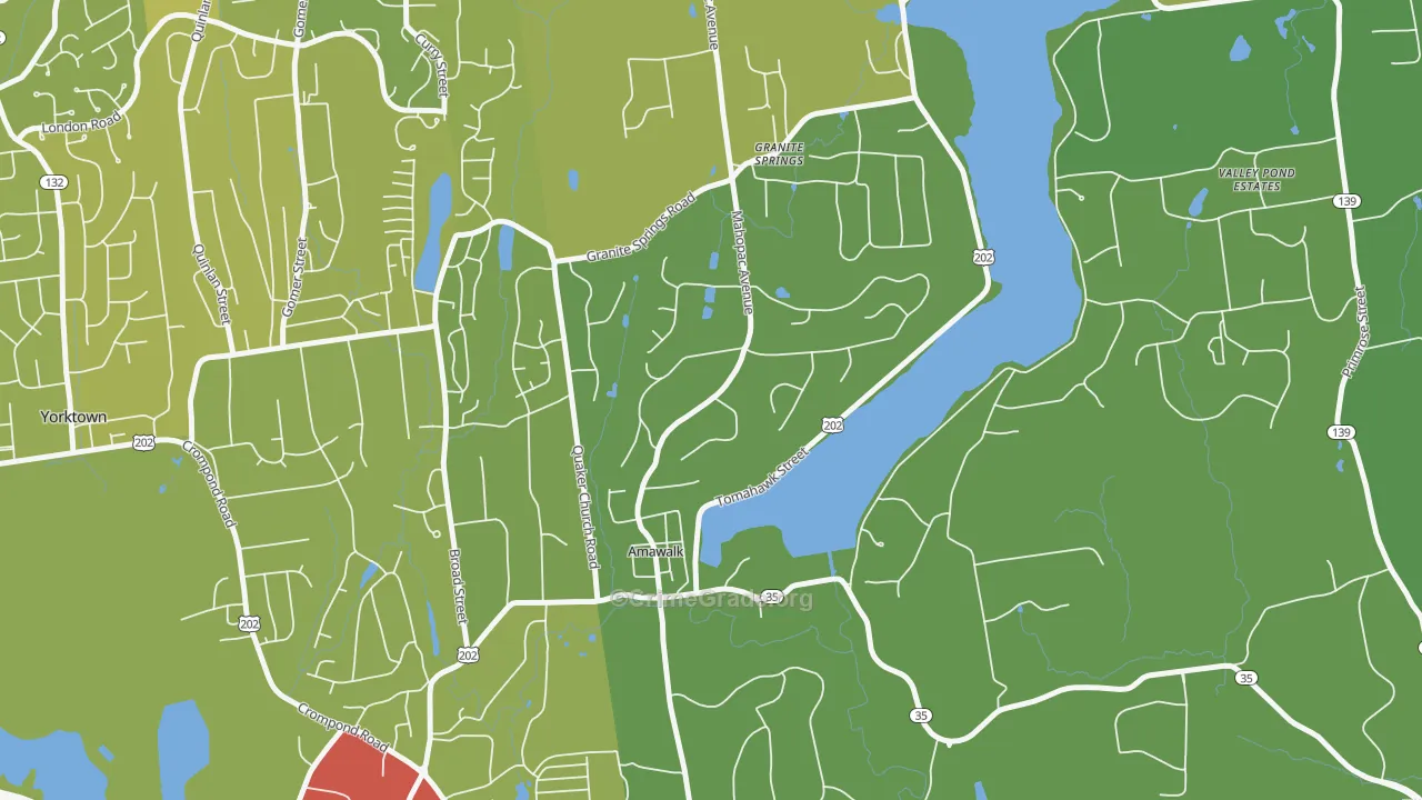 10501, NY Map of Vehicle Theft Rates